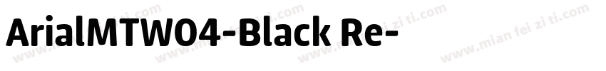ArialMTW04-Black Re字体转换